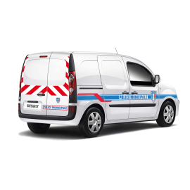 Retroreflective kit for light vehicles and small police vans